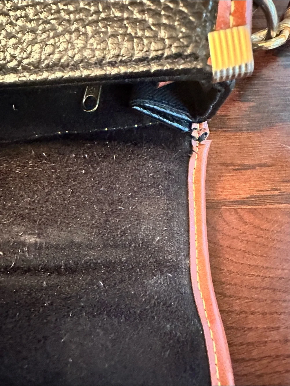 Vintage Dooney and Bourke AWL Black British Tan Crossbody Messenger Bag